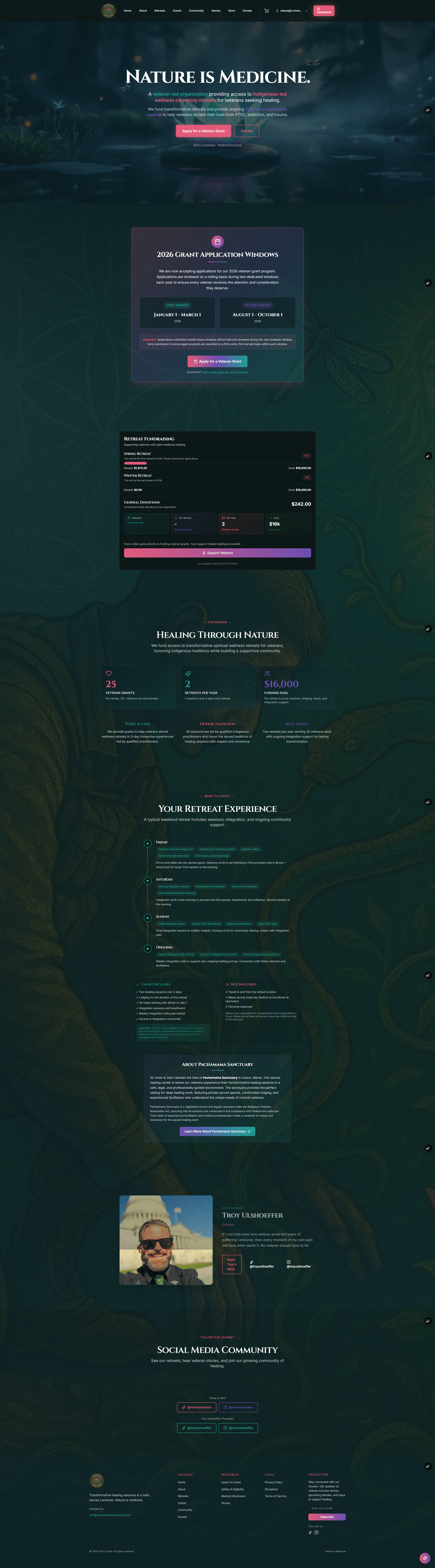 Vines & Valor Retreats screenshot 1