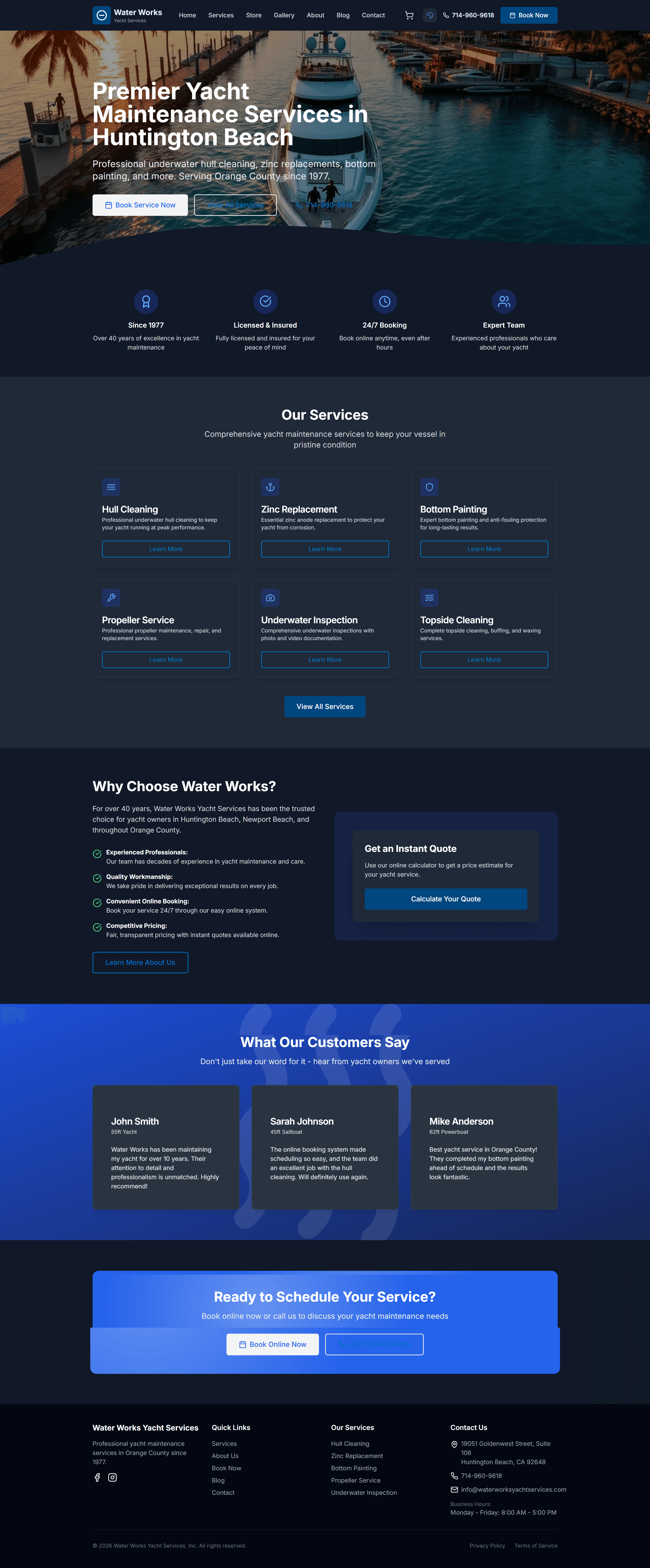 Water Works Yacht Services screenshot 1